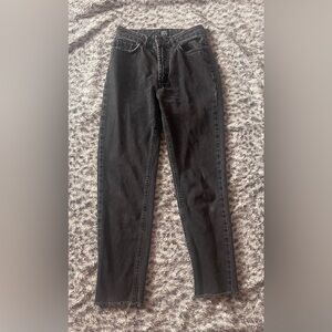 Black/Grey Wash BDG High-Rise Mom Jeans 24W